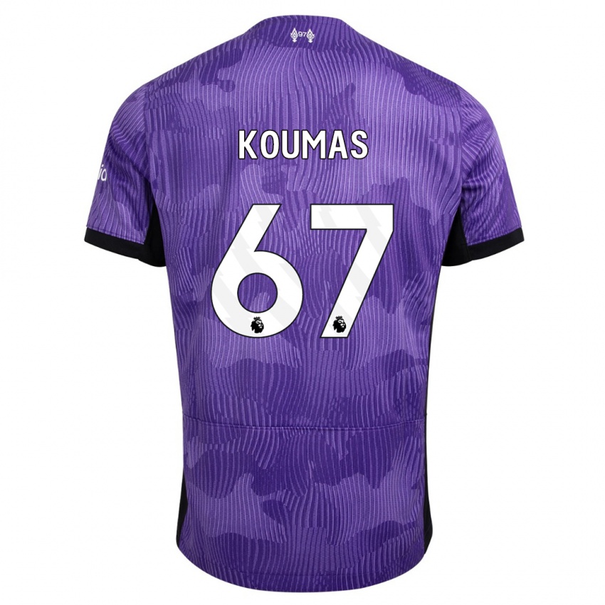 Dětské Lewis Koumas #67 Nachový Třetí Hráčské Dresy 2023/24 Dres