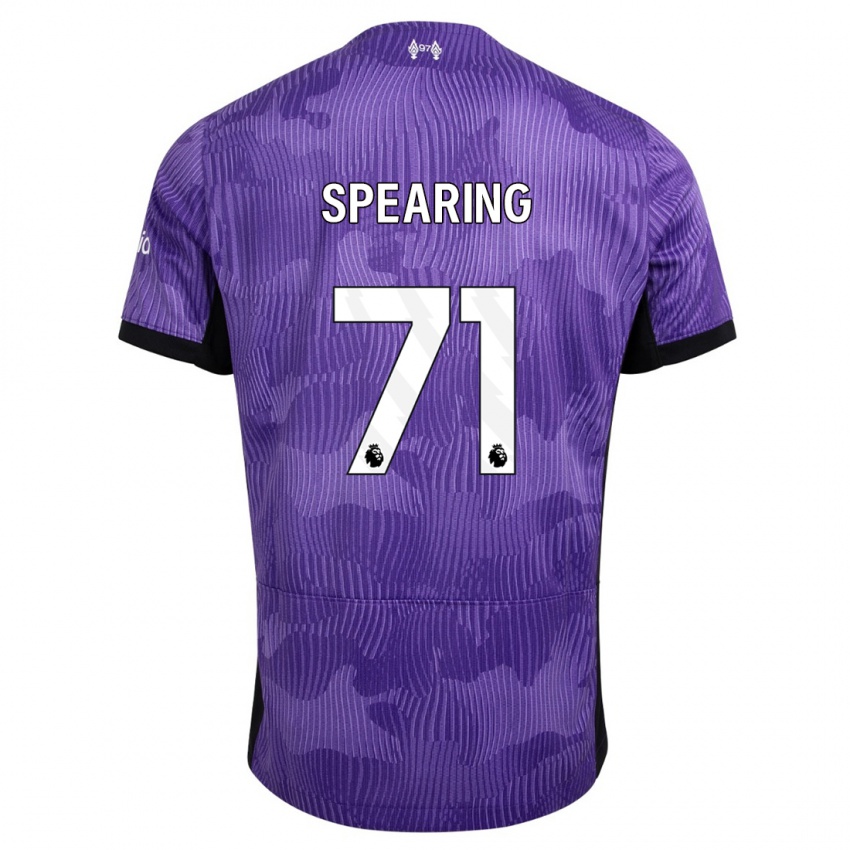 Dětské Jay Spearing #71 Nachový Třetí Hráčské Dresy 2023/24 Dres