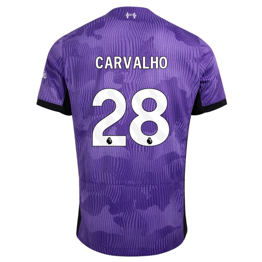 Dětské Fabio Carvalho #28 Nachový Třetí Hráčské Dresy 2023/24 Dres