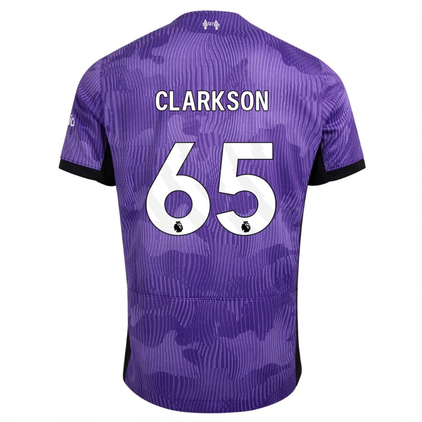 Dětské Leighton Clarkson #65 Nachový Třetí Hráčské Dresy 2023/24 Dres