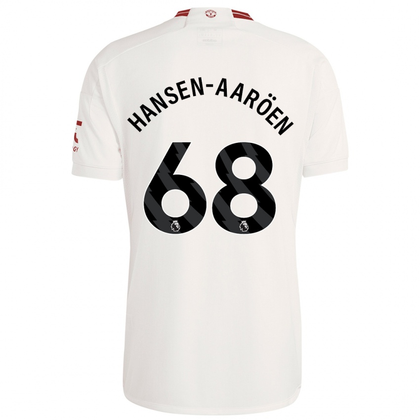 Dětské Isak Hansen-Aaröen #68 Bílý Třetí Hráčské Dresy 2023/24 Dres