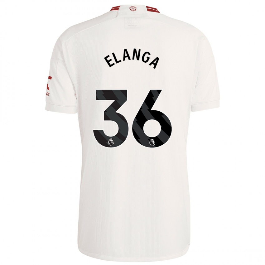 Dětské Anthony Elanga #36 Bílý Třetí Hráčské Dresy 2023/24 Dres