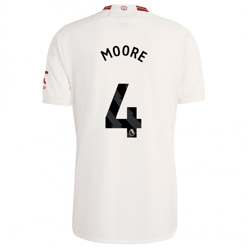 Dětské Jade Moore #4 Bílý Třetí Hráčské Dresy 2023/24 Dres