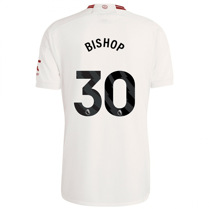 Dětské Nathan Bishop #30 Bílý Třetí Hráčské Dresy 2023/24 Dres