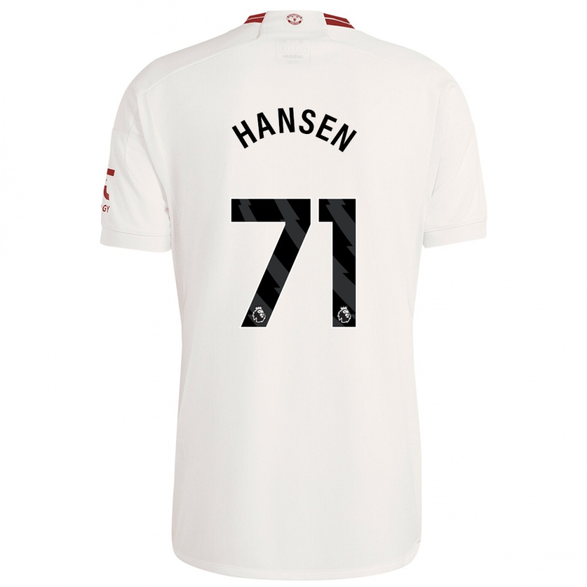 Dětské Isak Hansen-Aaroen #71 Bílý Třetí Hráčské Dresy 2023/24 Dres