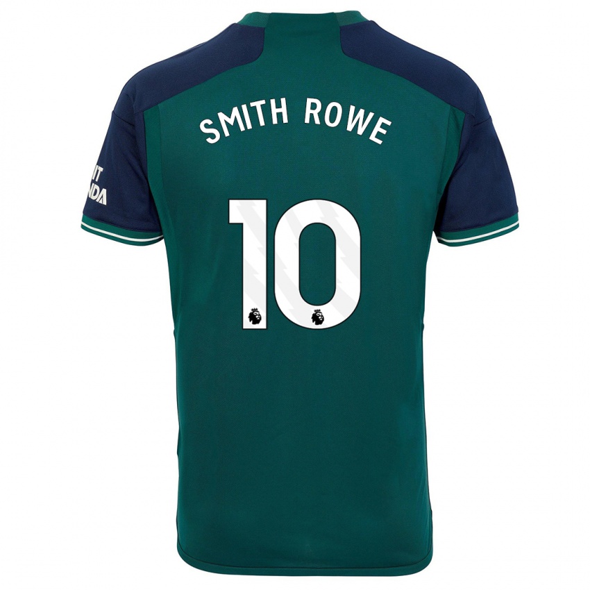 Dětské Emile Smith Rowe #10 Zelená Třetí Hráčské Dresy 2023/24 Dres