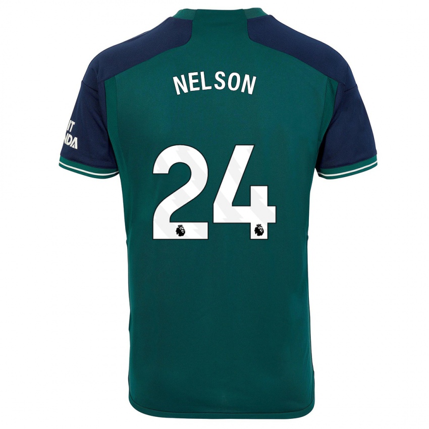 Dětské Reiss Nelson #24 Zelená Třetí Hráčské Dresy 2023/24 Dres