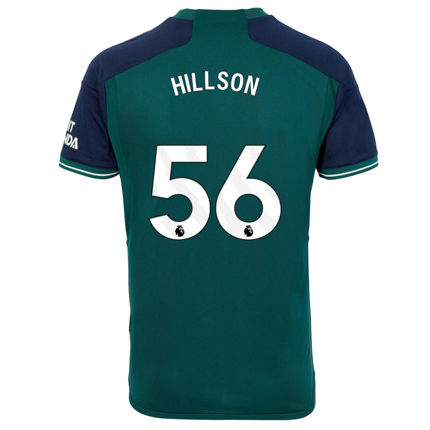 Dětské James Hillson #56 Zelená Třetí Hráčské Dresy 2023/24 Dres