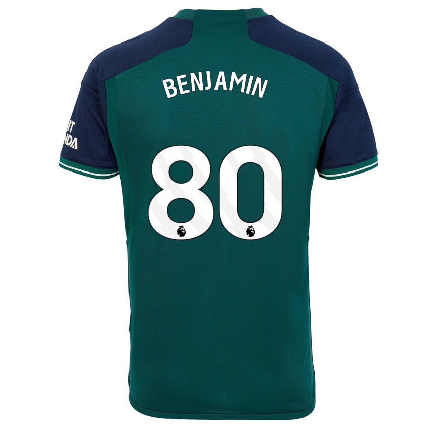 Dětské Omari Benjamin #80 Zelená Třetí Hráčské Dresy 2023/24 Dres