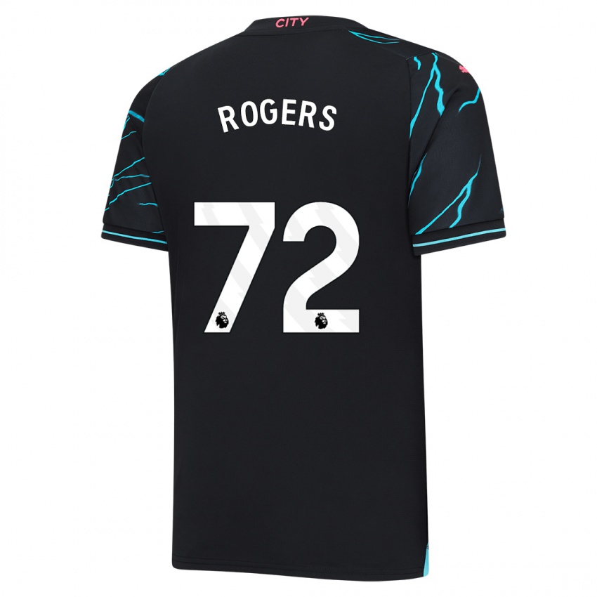 Dětské Morgan Rogers #72 Tmavě Modrá Třetí Hráčské Dresy 2023/24 Dres