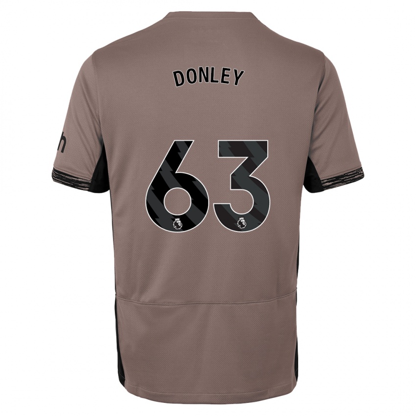 Dětské Jamie Donley #63 Tmavě Béžová Třetí Hráčské Dresy 2023/24 Dres