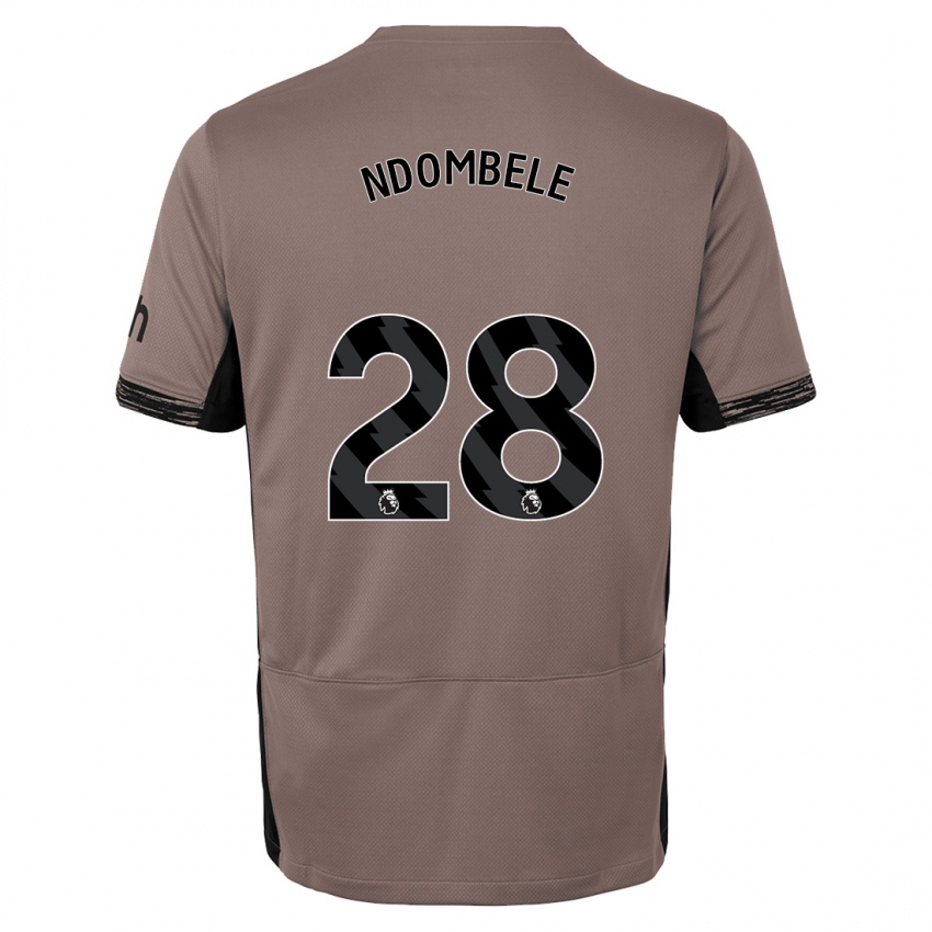 Dětské Tanguy Ndombele #28 Tmavě Béžová Třetí Hráčské Dresy 2023/24 Dres