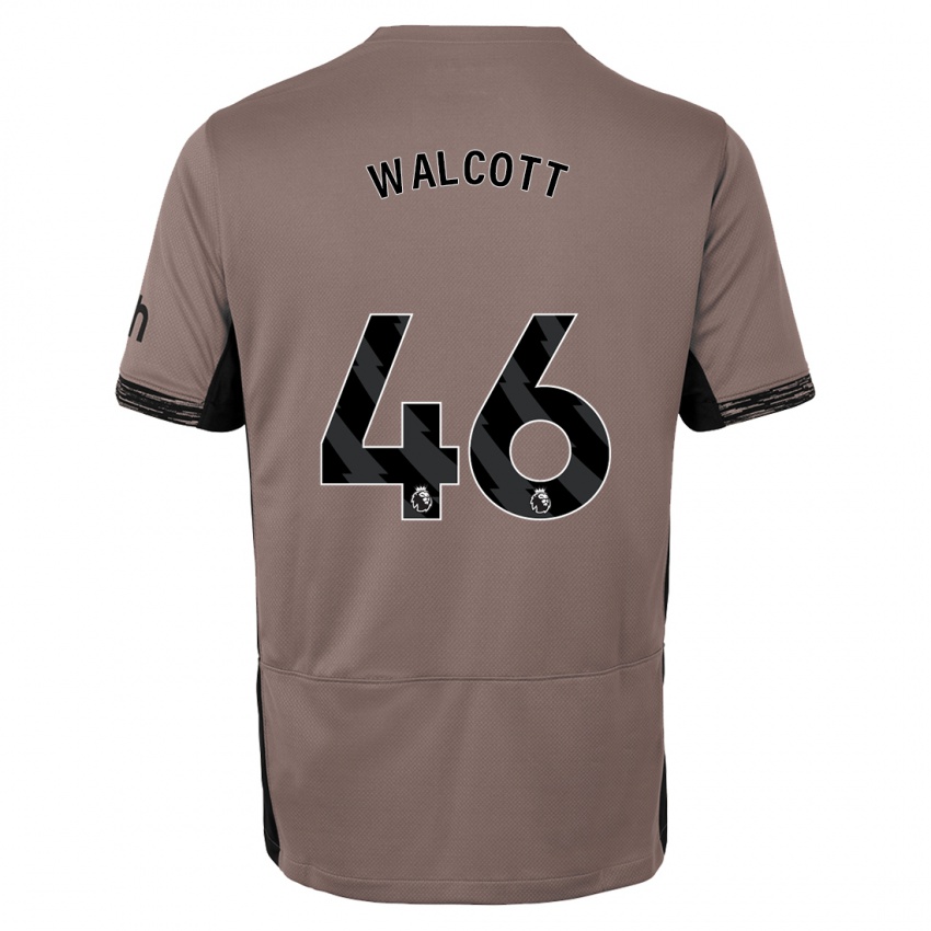 Dětské Malachi Fagan Walcott #46 Tmavě Béžová Třetí Hráčské Dresy 2023/24 Dres