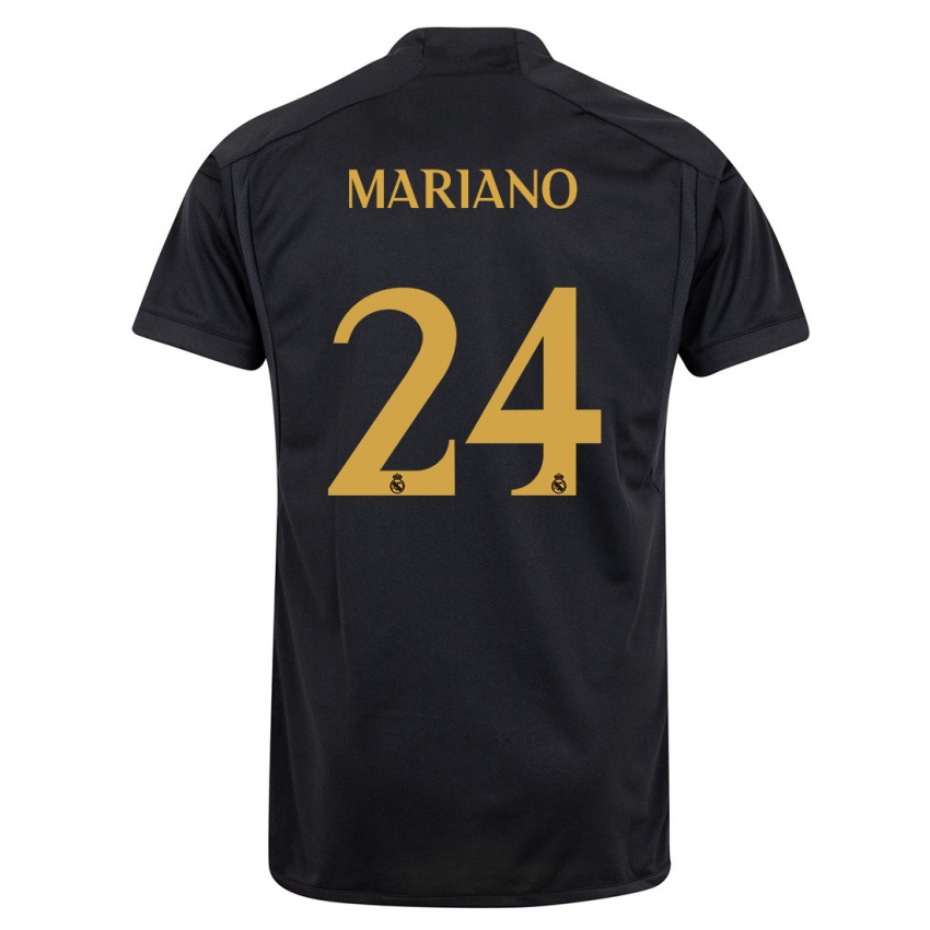 Dětské Mariano Diaz #24 Černá Třetí Hráčské Dresy 2023/24 Dres