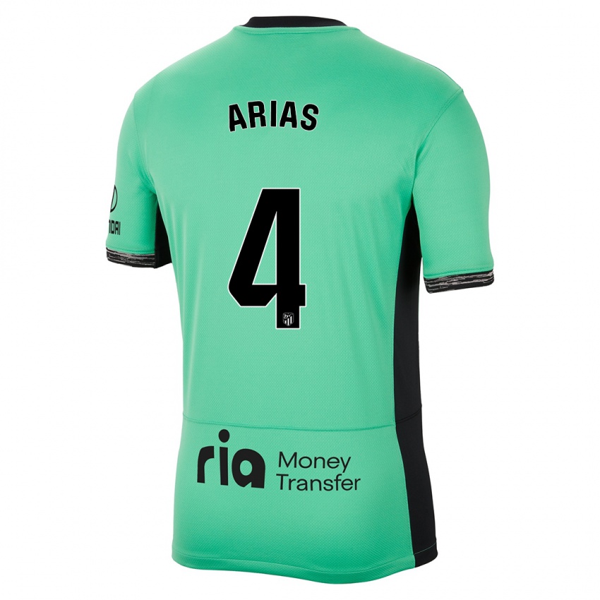 Dětské Santiago Arias #4 Jarní Zelená Třetí Hráčské Dresy 2023/24 Dres