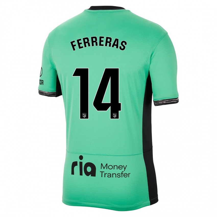 Dětské Adrian Ferreras #14 Jarní Zelená Třetí Hráčské Dresy 2023/24 Dres