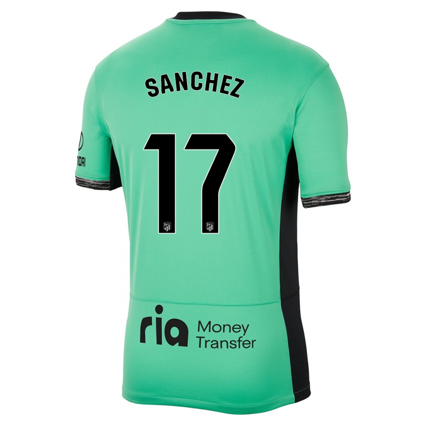 Dětské Manu Sanchez #17 Jarní Zelená Třetí Hráčské Dresy 2023/24 Dres