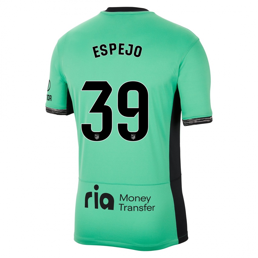 Dětské Diego Espejo #39 Jarní Zelená Třetí Hráčské Dresy 2023/24 Dres