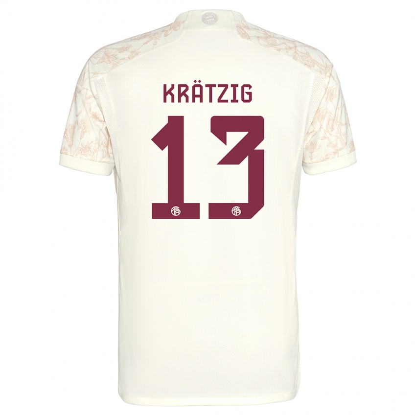 Dětské Frans Krätzig #13 Off White Třetí Hráčské Dresy 2023/24 Dres