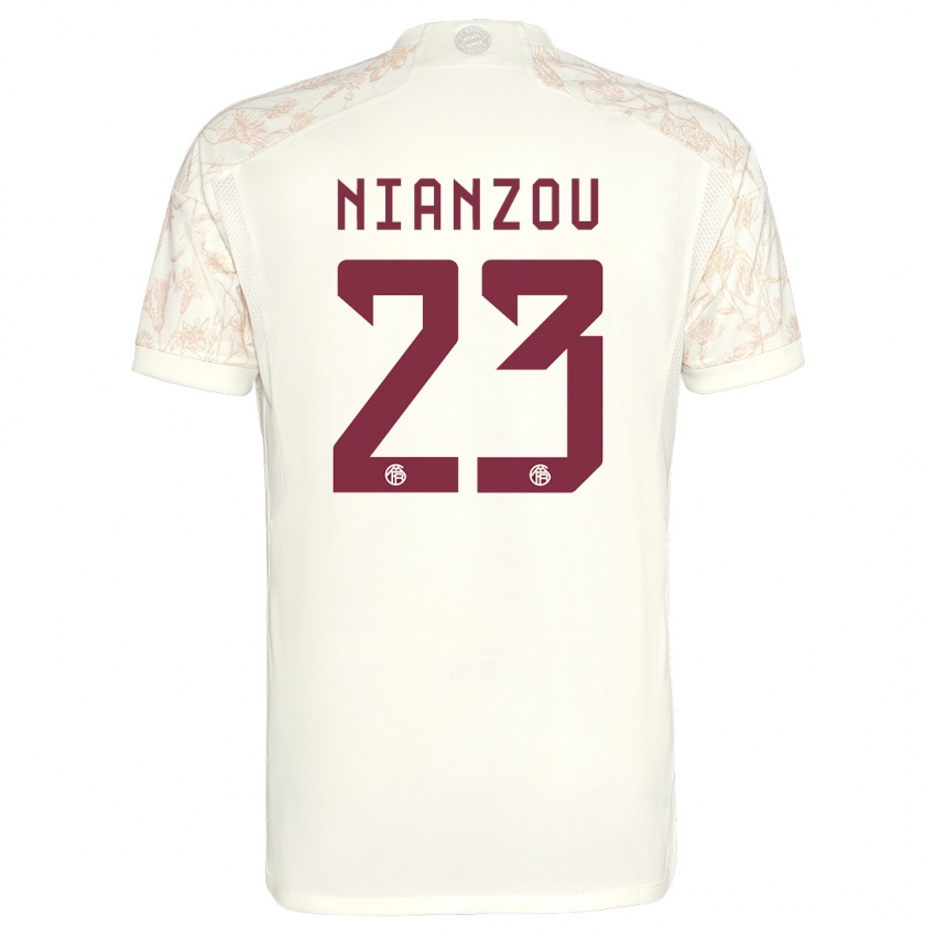 Dětské Tanguy Nianzou #23 Off White Třetí Hráčské Dresy 2023/24 Dres