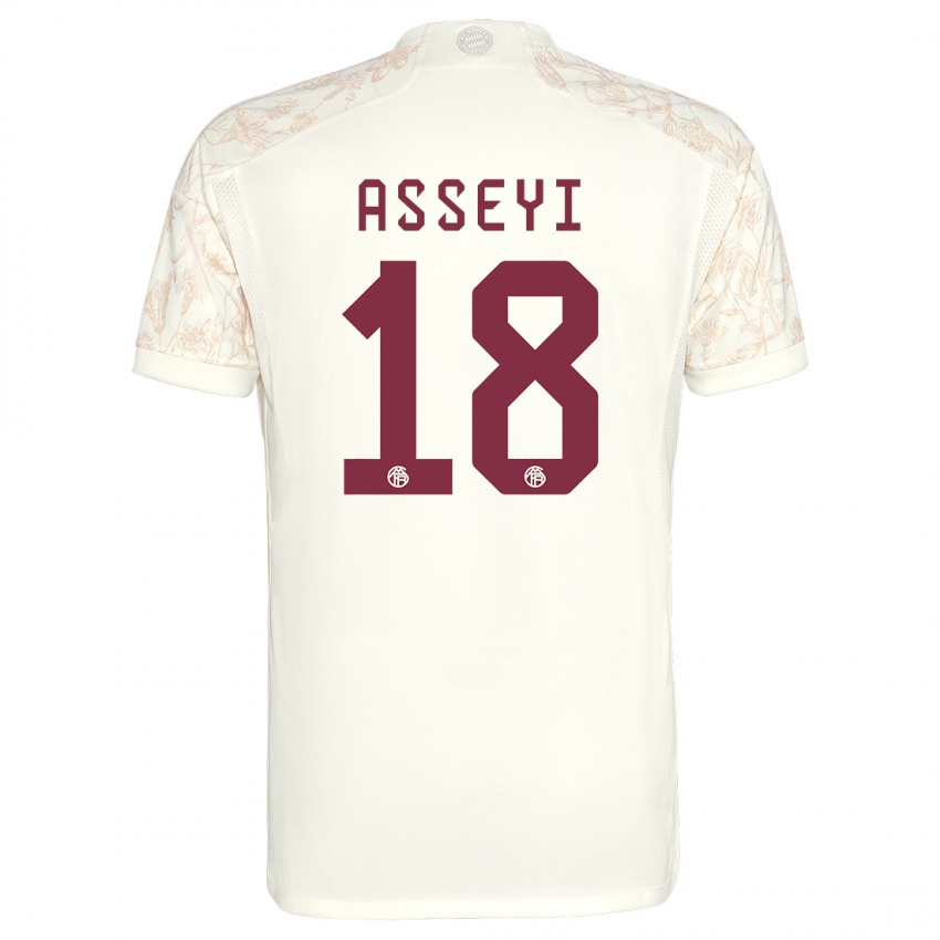 Dětské Viviane Asseyi #18 Off White Třetí Hráčské Dresy 2023/24 Dres