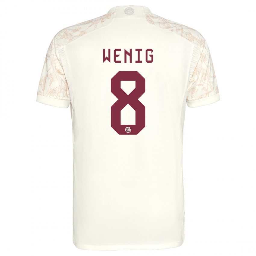 Dětské Marcel Wenig #8 Off White Třetí Hráčské Dresy 2023/24 Dres