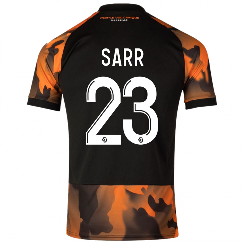 Dětské Ismaïla Sarr #23 Černá Oranžová Třetí Hráčské Dresy 2023/24 Dres