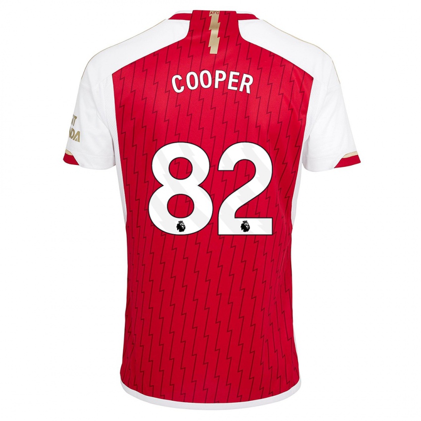 Pánské Noah Cooper #82 Červené Domů Hráčské Dresy 2023/24 Dres