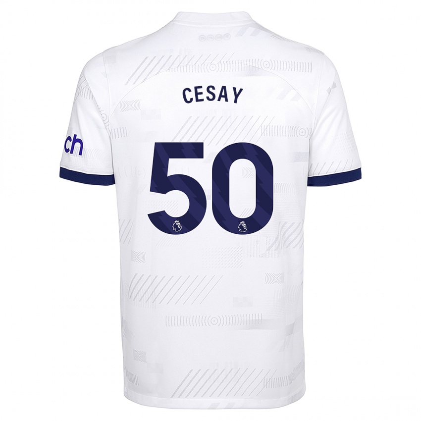 Pánské Kallum Cesay #50 Bílý Domů Hráčské Dresy 2023/24 Dres