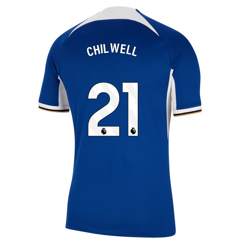 Pánské Ben Chilwell #21 Modrý Domů Hráčské Dresy 2023/24 Dres