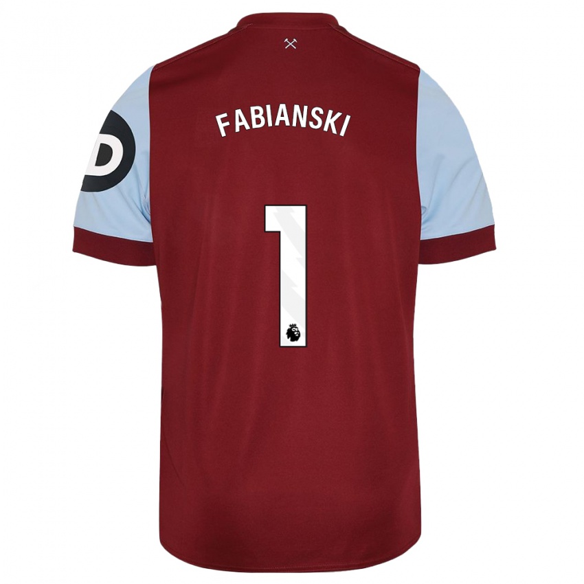 Pánské Lukasz Fabianski #1 Maroon Domů Hráčské Dresy 2023/24 Dres