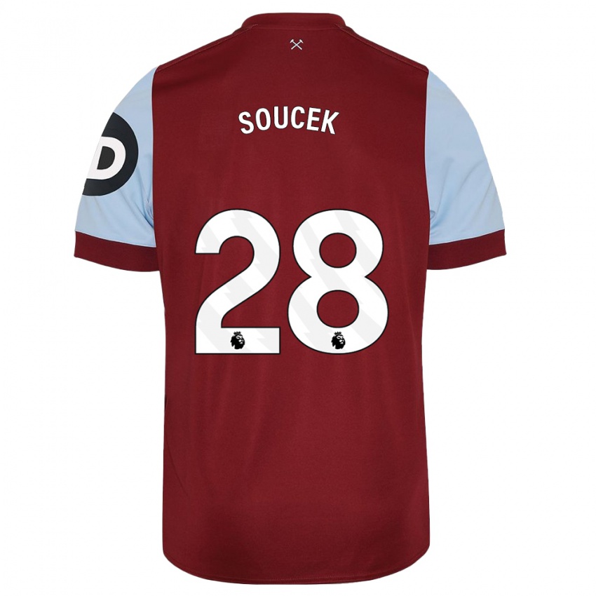 Pánské Tomas Soucek #28 Maroon Domů Hráčské Dresy 2023/24 Dres