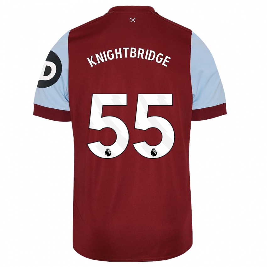 Pánské Jacob Knightbridge #55 Maroon Domů Hráčské Dresy 2023/24 Dres