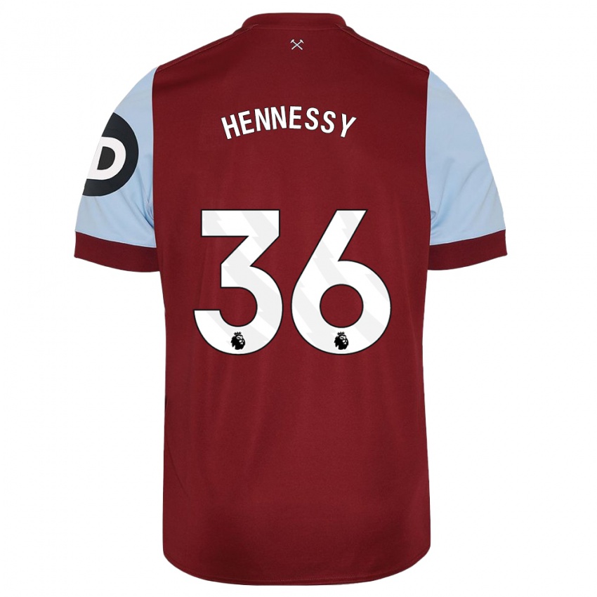 Pánské Alexandra Hennessy #36 Maroon Domů Hráčské Dresy 2023/24 Dres