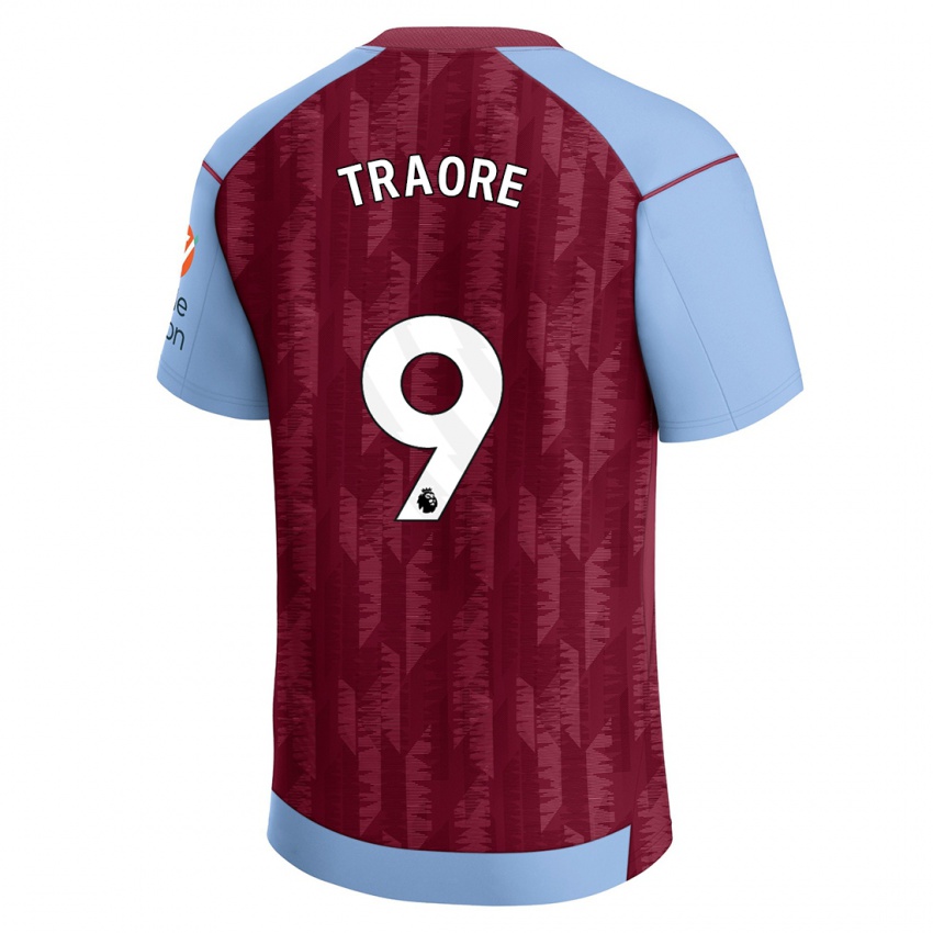 Pánské Bertrand Traore #9 Claretblue Domů Hráčské Dresy 2023/24 Dres