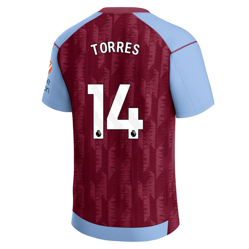 Pánské Pau Torres #14 Claretblue Domů Hráčské Dresy 2023/24 Dres