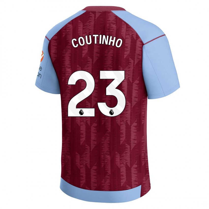 Pánské Philippe Coutinho #23 Claretblue Domů Hráčské Dresy 2023/24 Dres