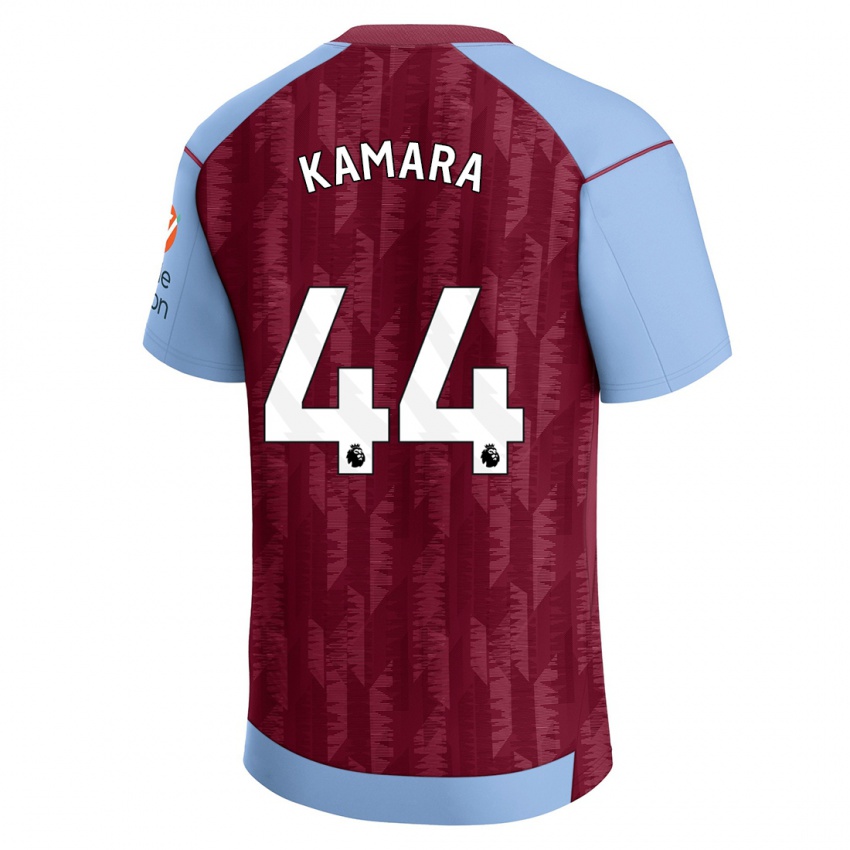 Pánské Boubacar Kamara #44 Claretblue Domů Hráčské Dresy 2023/24 Dres