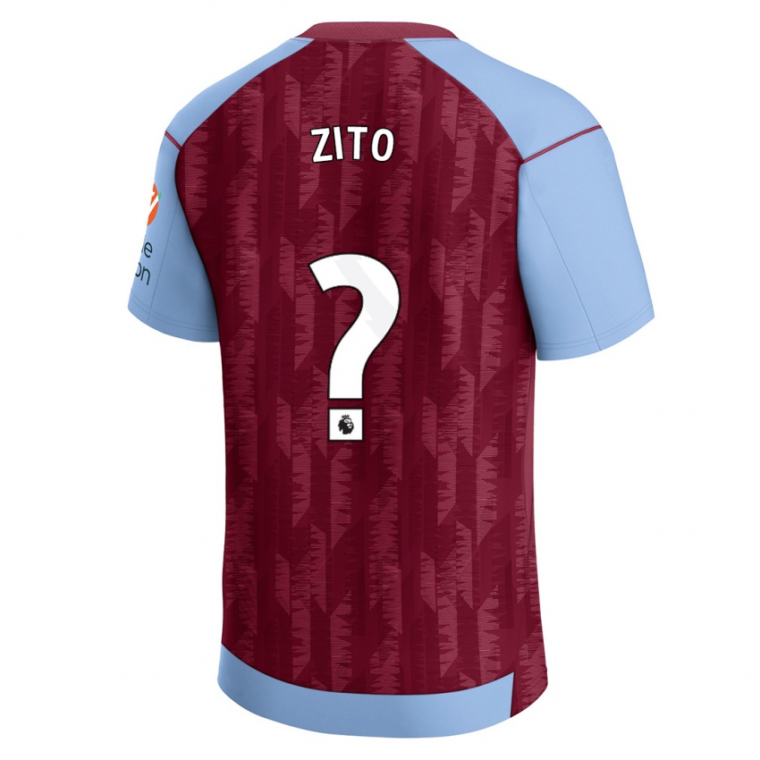 Pánské Patrick Zito #0 Claretblue Domů Hráčské Dresy 2023/24 Dres