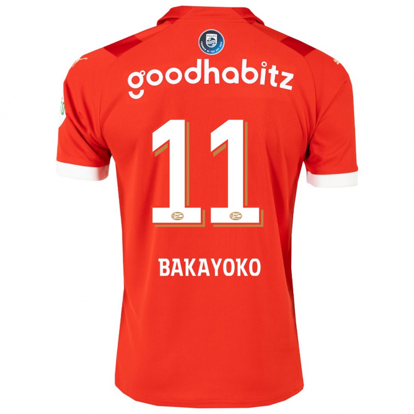 Pánské Johan Bakayoko #11 Červené Domů Hráčské Dresy 2023/24 Dres