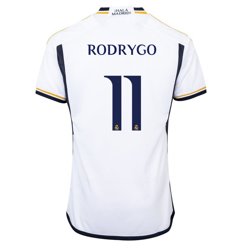 Pánské Rodrygo #11 Bílý Domů Hráčské Dresy 2023/24 Dres