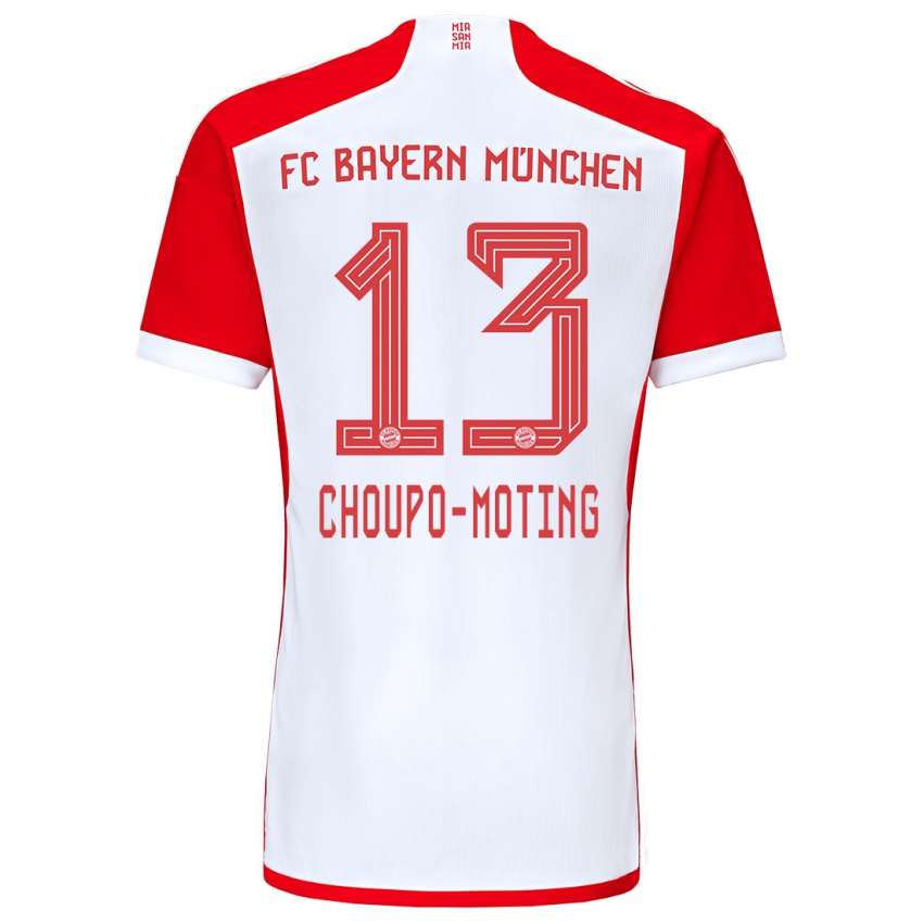 Pánské Eric Maxim Choupo-Moting #13 Červená Bílá Domů Hráčské Dresy 2023/24 Dres