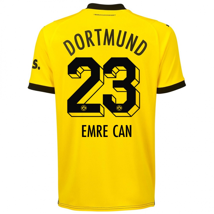 Pánské Emre Can #23 Žlutá Domů Hráčské Dresy 2023/24 Dres