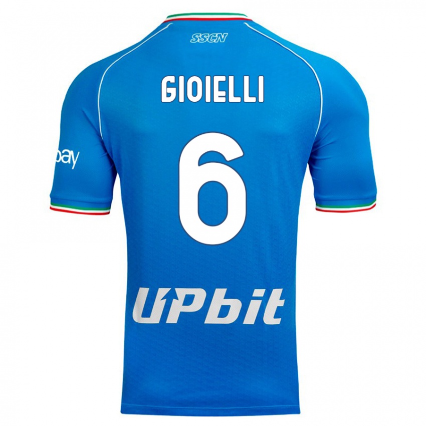 Pánské Francesco Gioielli #6 Modrá Obloha Domů Hráčské Dresy 2023/24 Dres