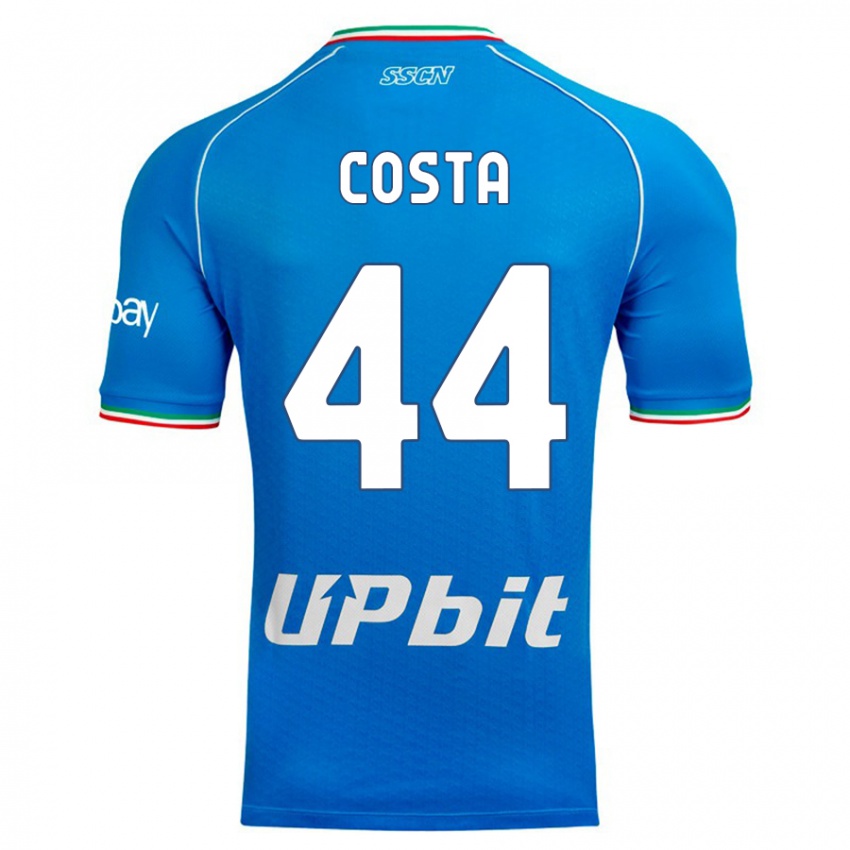 Pánské Filippo Costa #44 Modrá Obloha Domů Hráčské Dresy 2023/24 Dres