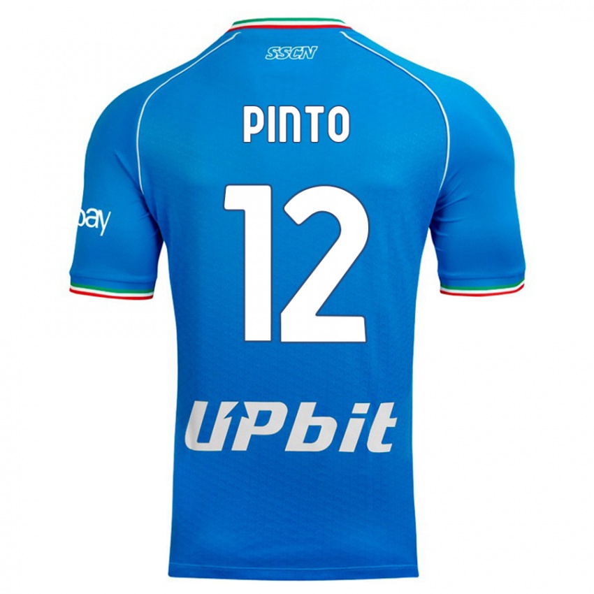 Pánské Ciro Pinto #12 Modrá Obloha Domů Hráčské Dresy 2023/24 Dres