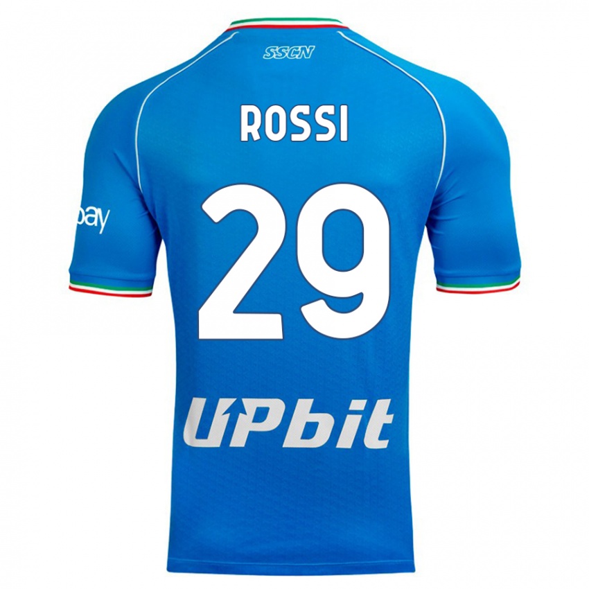 Pánské Francesco Rossi #29 Modrá Obloha Domů Hráčské Dresy 2023/24 Dres