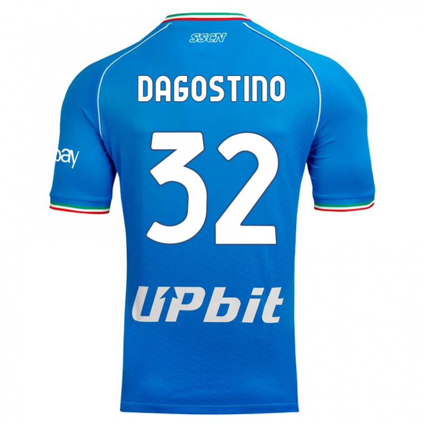 Pánské Giuseppe Dagostino #32 Modrá Obloha Domů Hráčské Dresy 2023/24 Dres