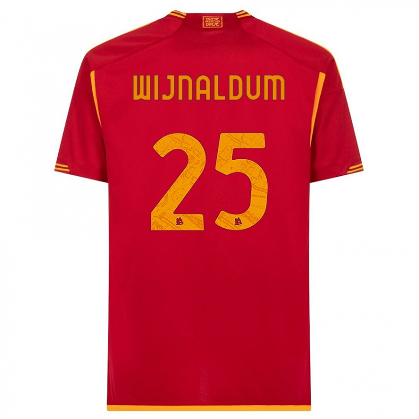 Pánské Georginio Wijnaldum #25 Červené Domů Hráčské Dresy 2023/24 Dres