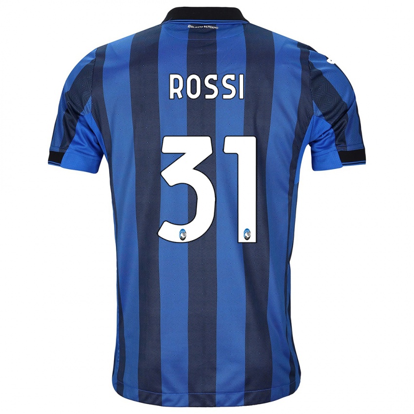 Pánské Francesco Rossi #31 Černá Modrá Domů Hráčské Dresy 2023/24 Dres